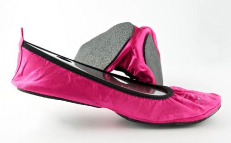 Fit In Clouds Foldable Shoes - Pretty Pink