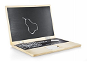 I-Wood Portable Chalkboard Notebook