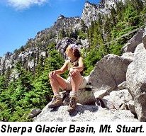 LA at Sherpa Glacier Basin, Mt. Stuart