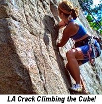 LA Crack Climbing the Cube